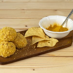 Croquetas Pollo Curry Nachos